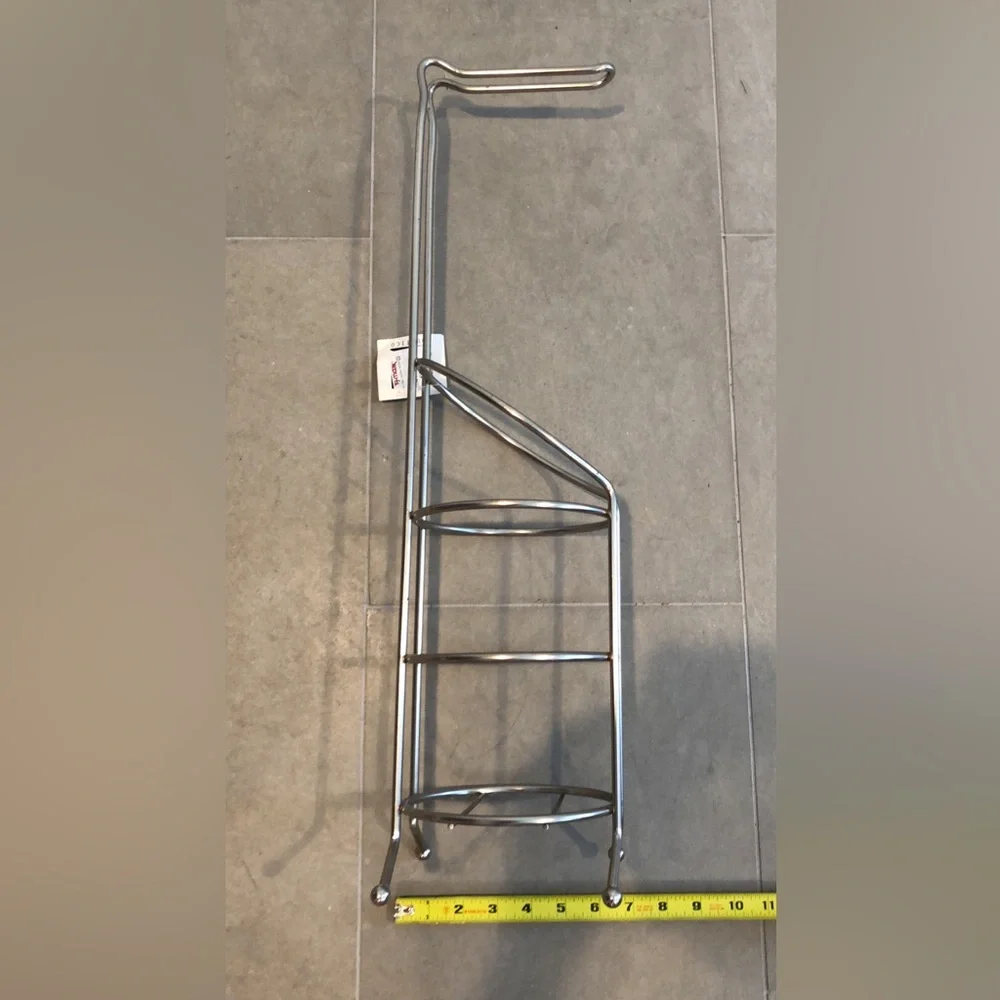 Chrome Toilet Paper and Magazine Holder | Sleek Bathroom Storage